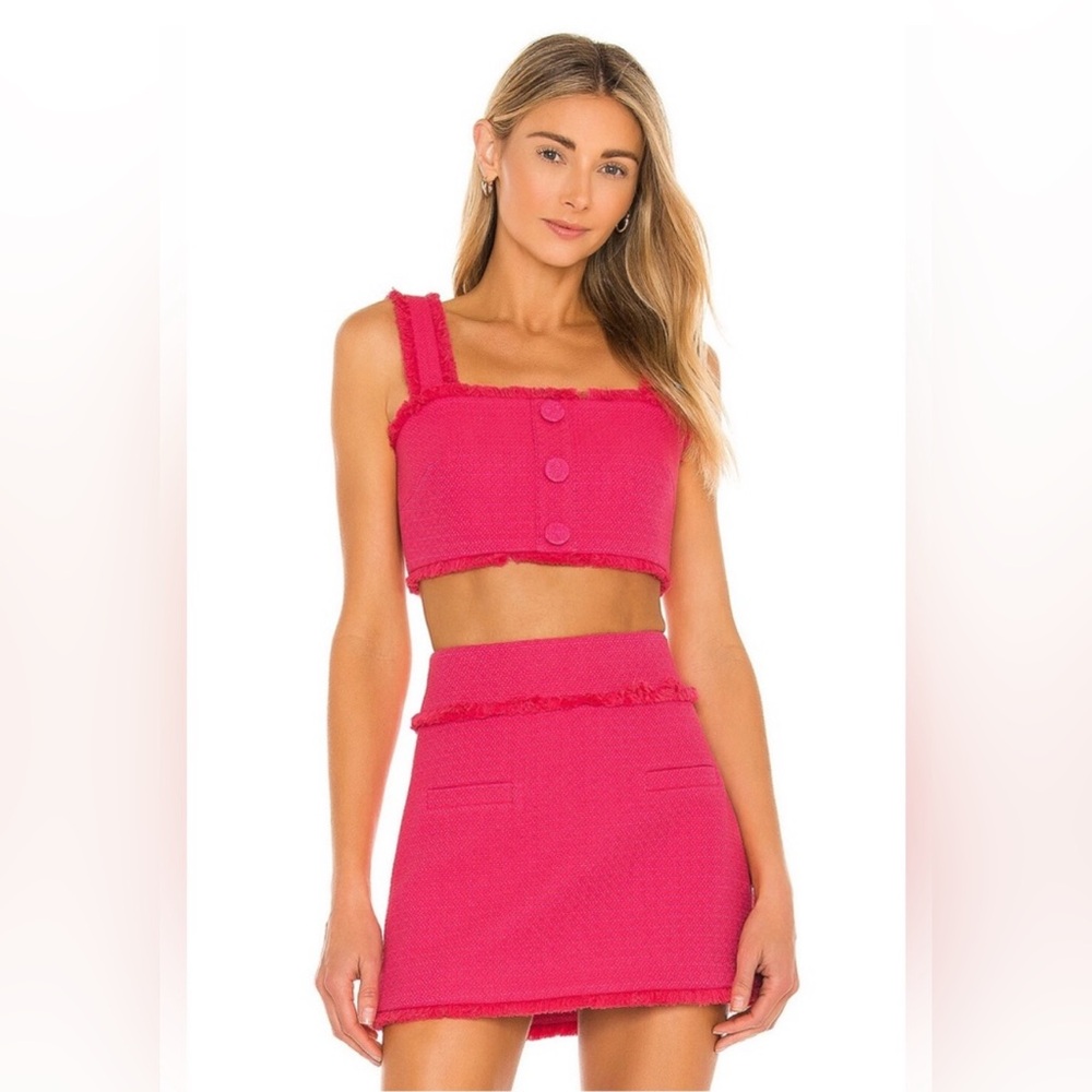 Alexis pink crop top